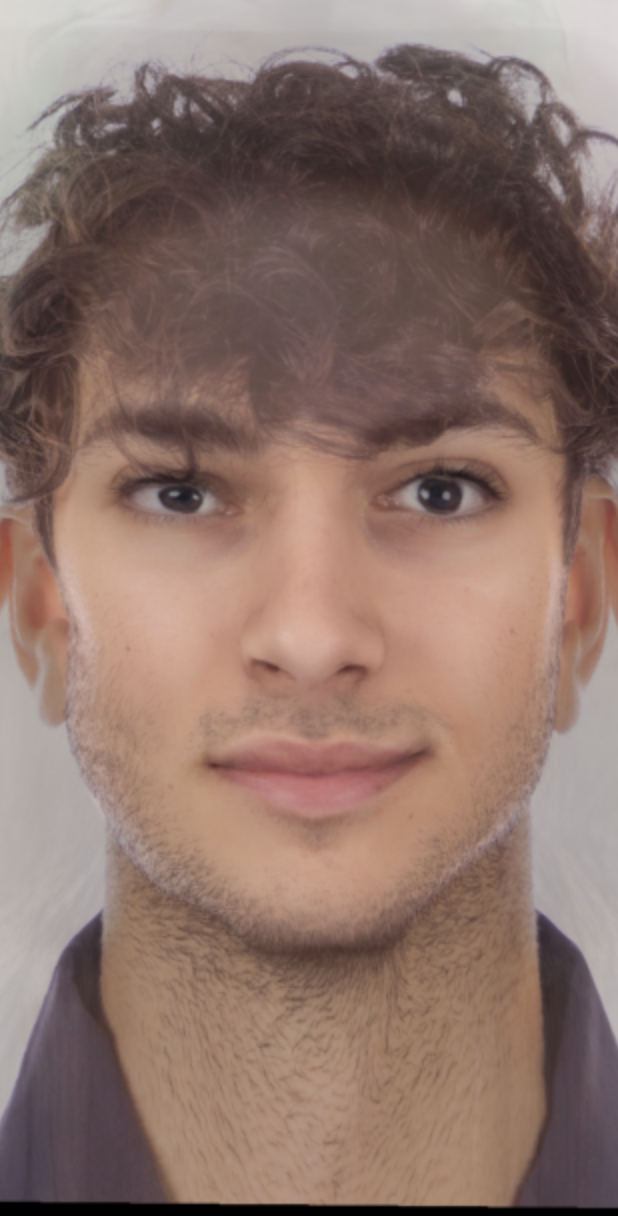 Individual Morph into Mean Face