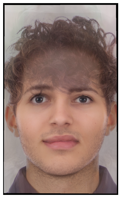 Individual Morph into Mean Face